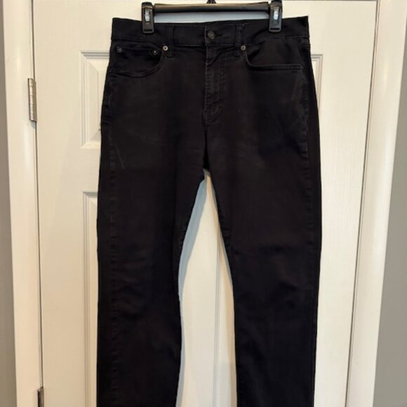 Lucky Brand 121 Slim Straight Stretch Pants Mens Size 32/32 - Dark Blue - Picture 1 of 3